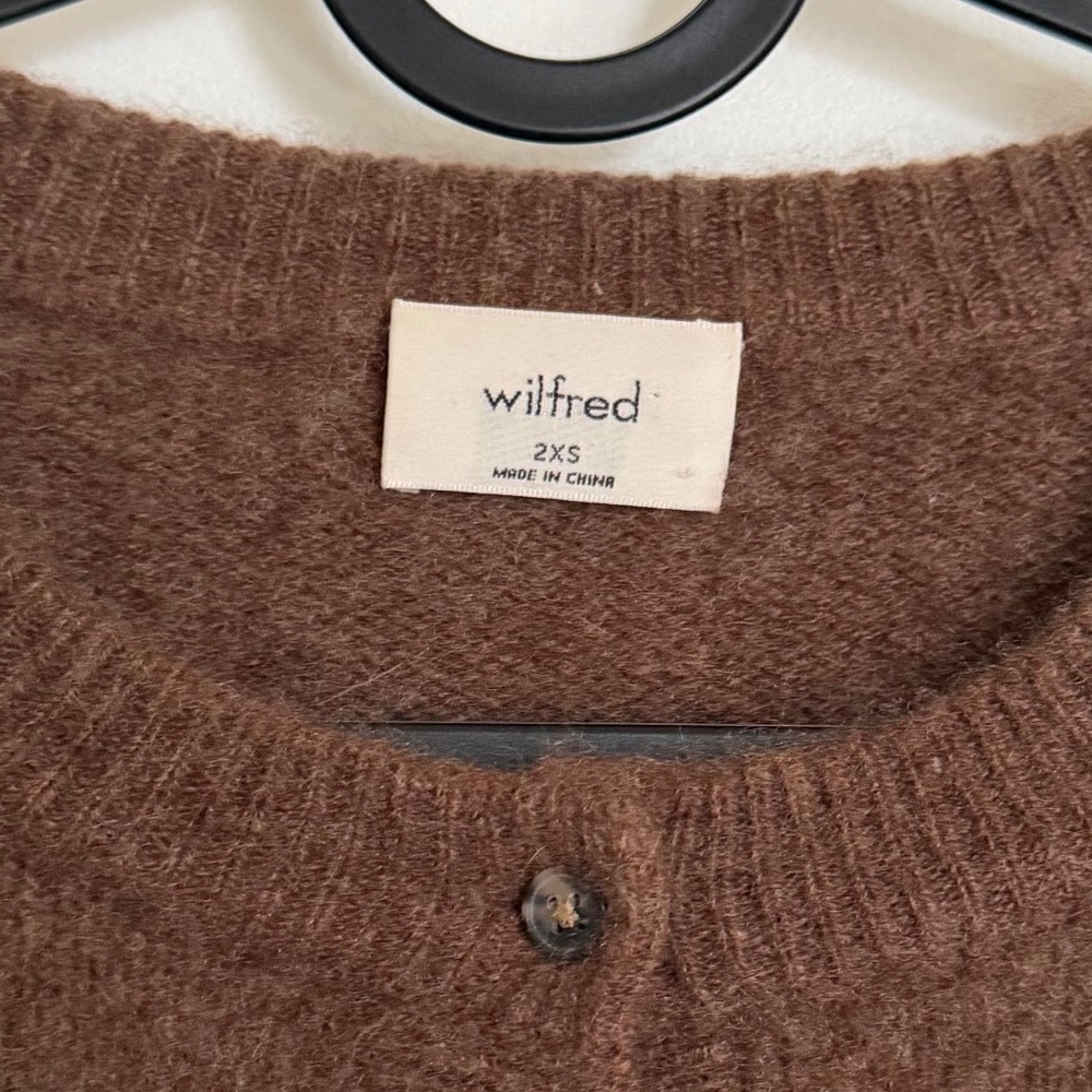 Aritzia Wilfred Luxe Cashmere Sicily Cardigan Size 2XS - Picture 10 of 12